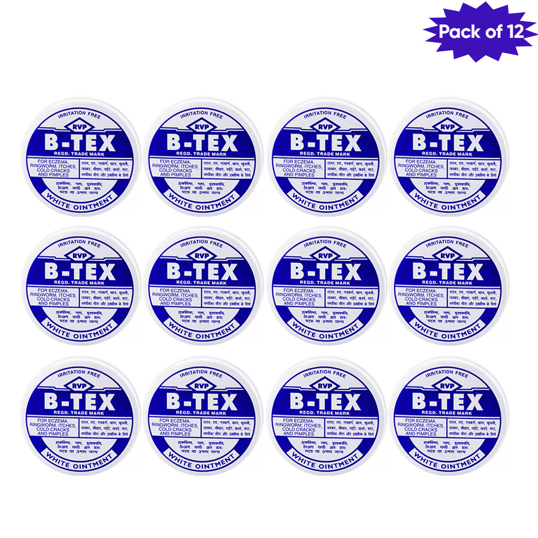 Rvp B-Tex White Ointment 14 Gm(Pack of 12)