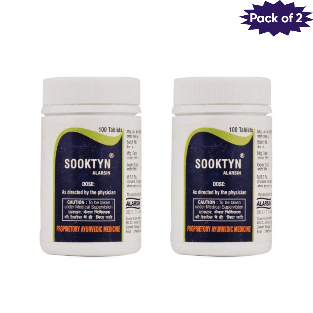 Alarsin Sooktyn 100 Tablets(pack of 2)