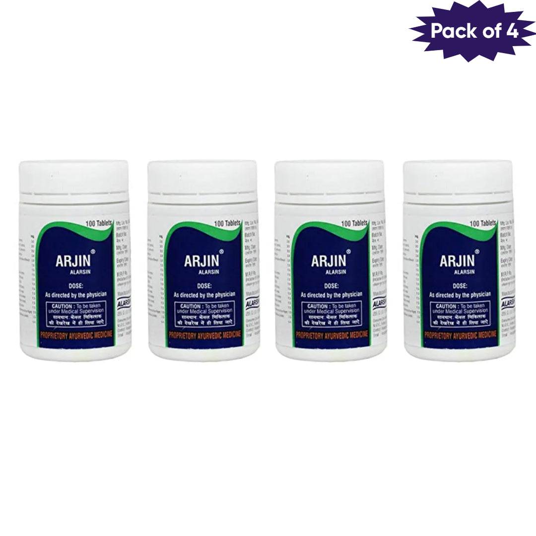 Alarsin Arjin 100 Tablets(Pack of 4)