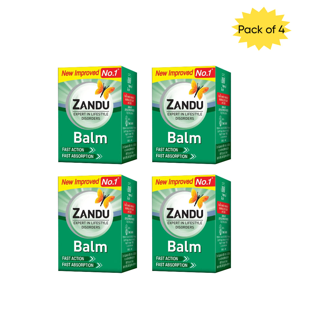 Zandu Balm 8 Ml(Pack of 4)