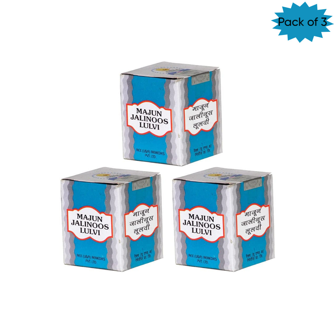 Rex Remedies Majun Jalinoos Lulvi 60 Gm(Pack of 3)