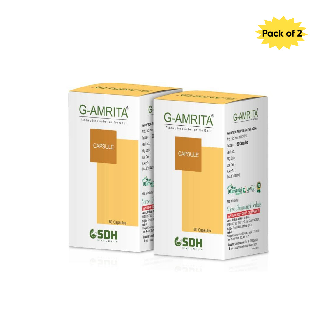 Shree Dhanwantri Herbals G-Amrita 60 Capsules(Pack of 2)