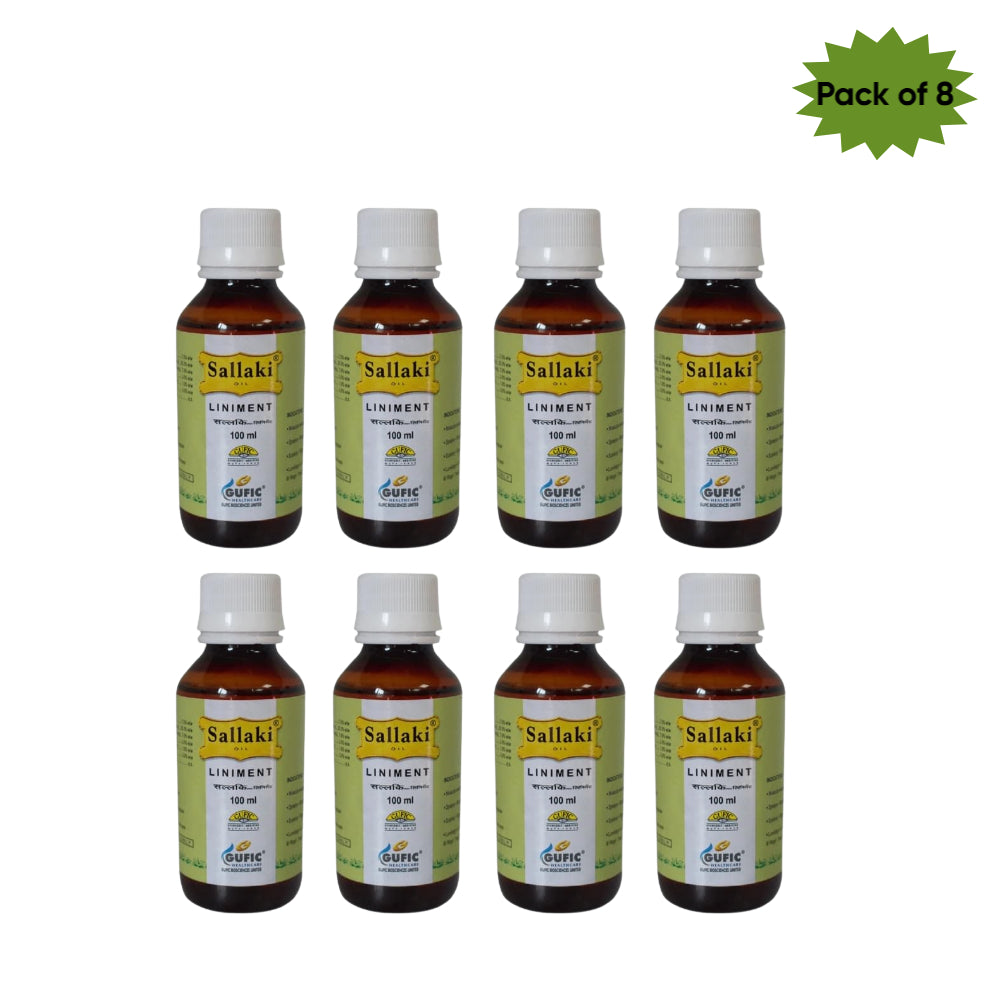 Gufic Biosciences Ltd Sallaki Oil Liniment 100 Ml(Pack of 8)