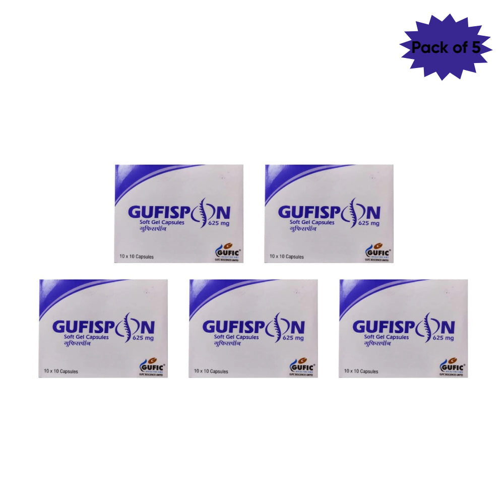 Gufic Biosciences Ltd Gufispon Soft Gel 10 Capsules(Pack of 5)