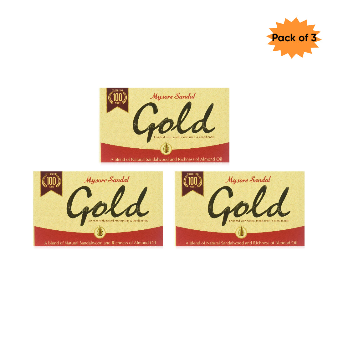 Ksdl Mysore Sandal Gold Soap 125 Gm(Pack of 3)