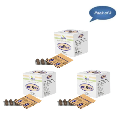 Zoetic Metriviv 10 Capsules(Pack of 3)