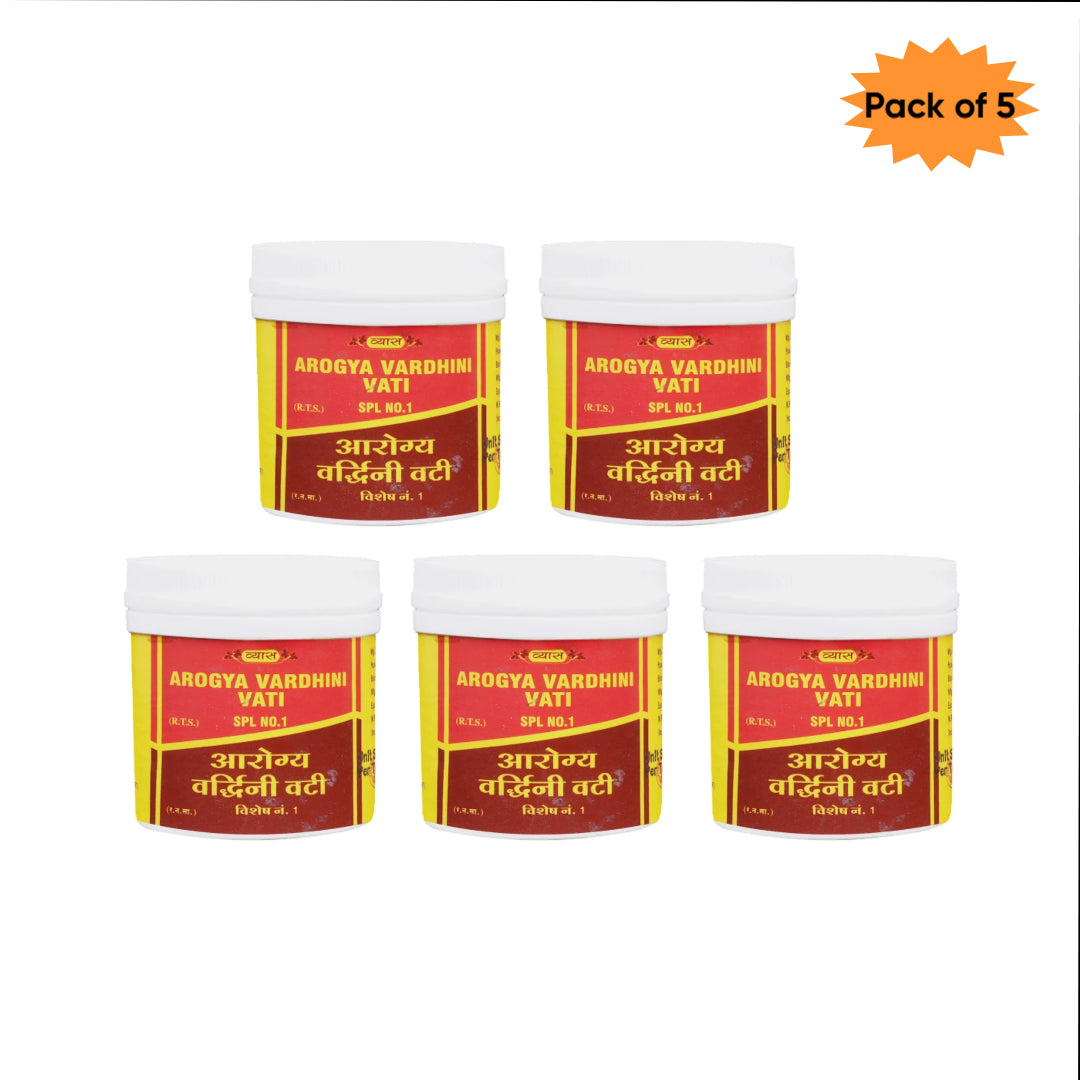 Vyas Arogya Vardhini Vati 100 Tablets(Pack of 5)