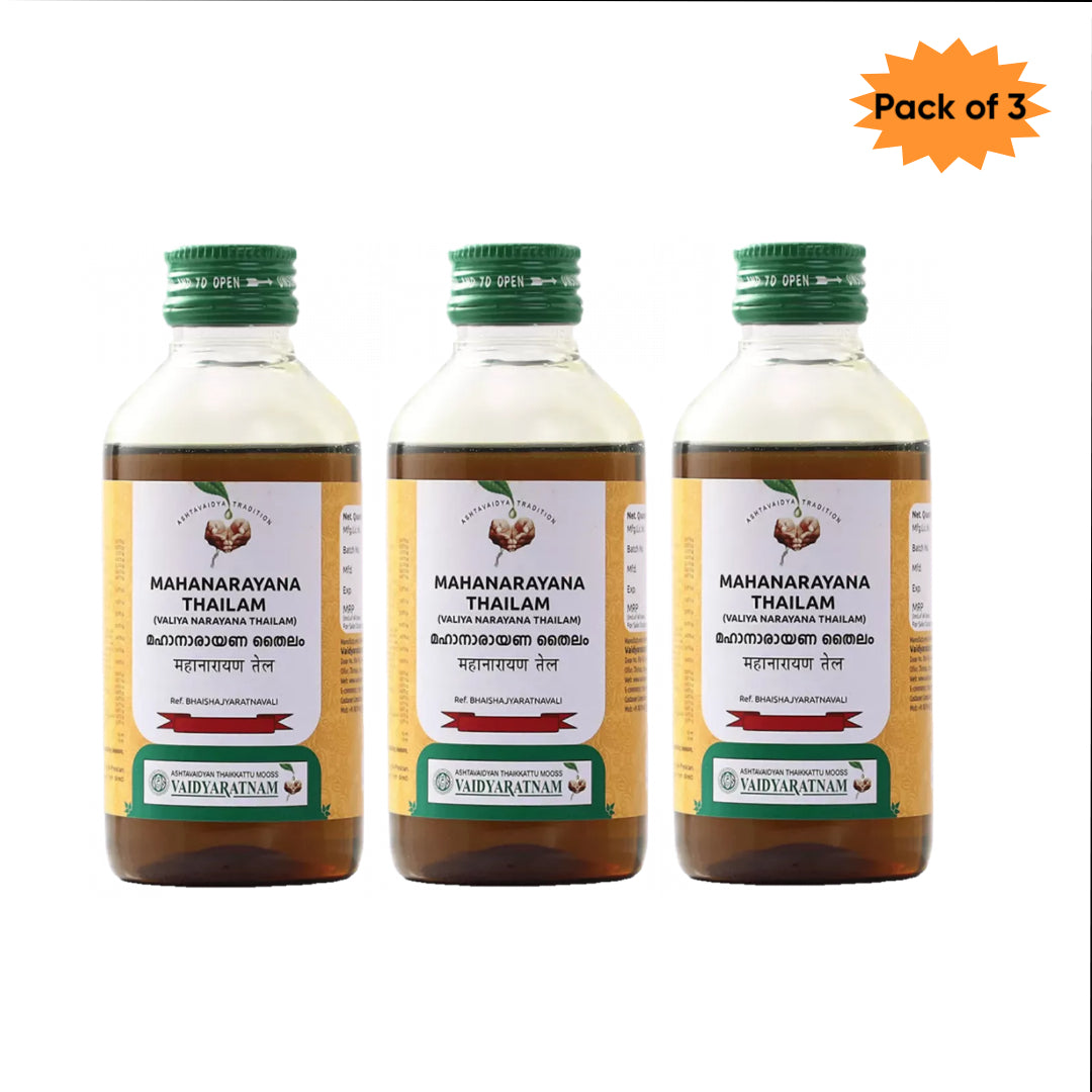 Vaidyaratnam Mahanarayana Thailam 200 Ml(pack of 3)