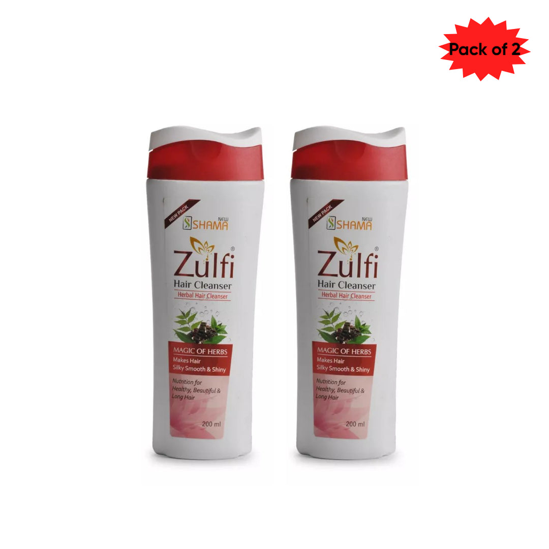 New Shama Zulfi Hair Cleanser 200 Ml(Pack of 2)