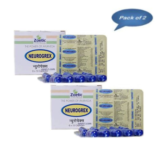 Zoetic Neurogrex 10 Capsules(Pack of 2)