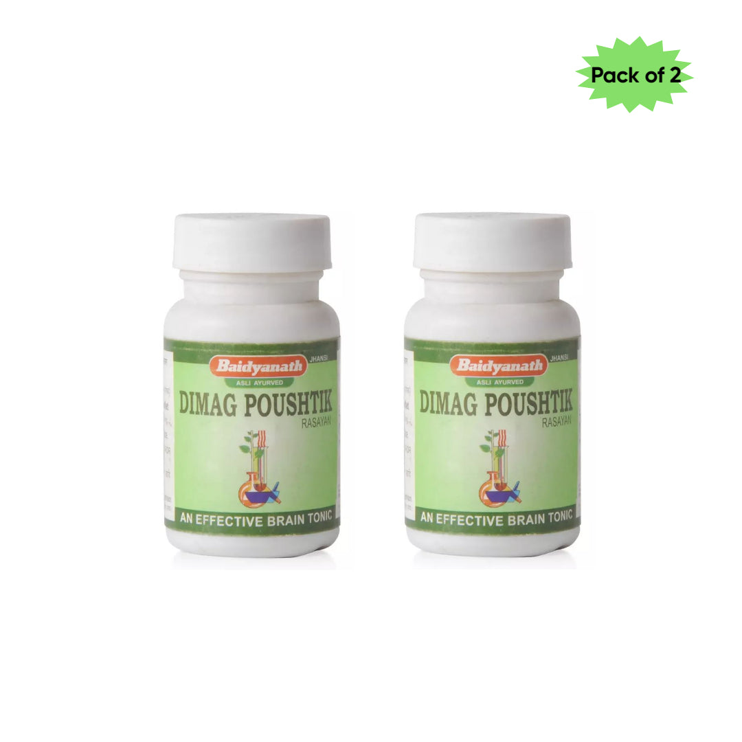 Baidyanath (Jhansi) Dimag Paushtik Rasayan 50 Tablets(Pack of 2)