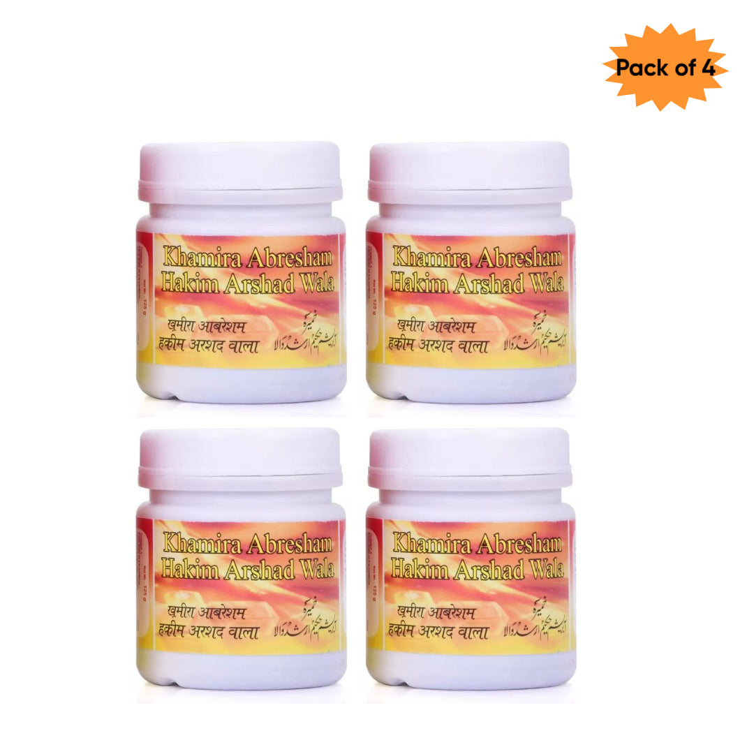 New Shama Khamira Abresham Hakim Arshad Wala 125 Gm(Pack of 4)