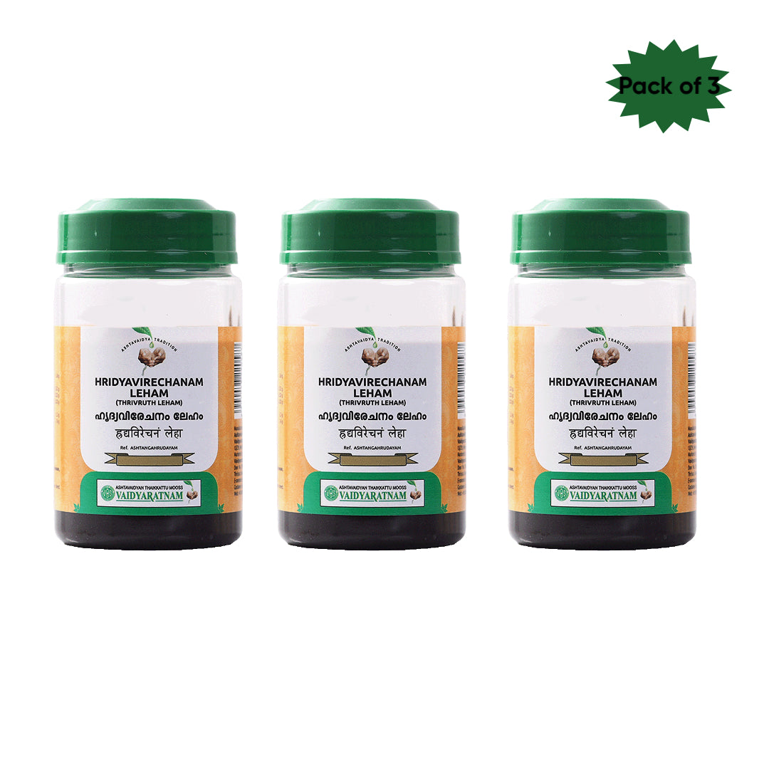 Vaidyaratnam Hridyavirechanam Leham 250 Gm(Pack of 3)