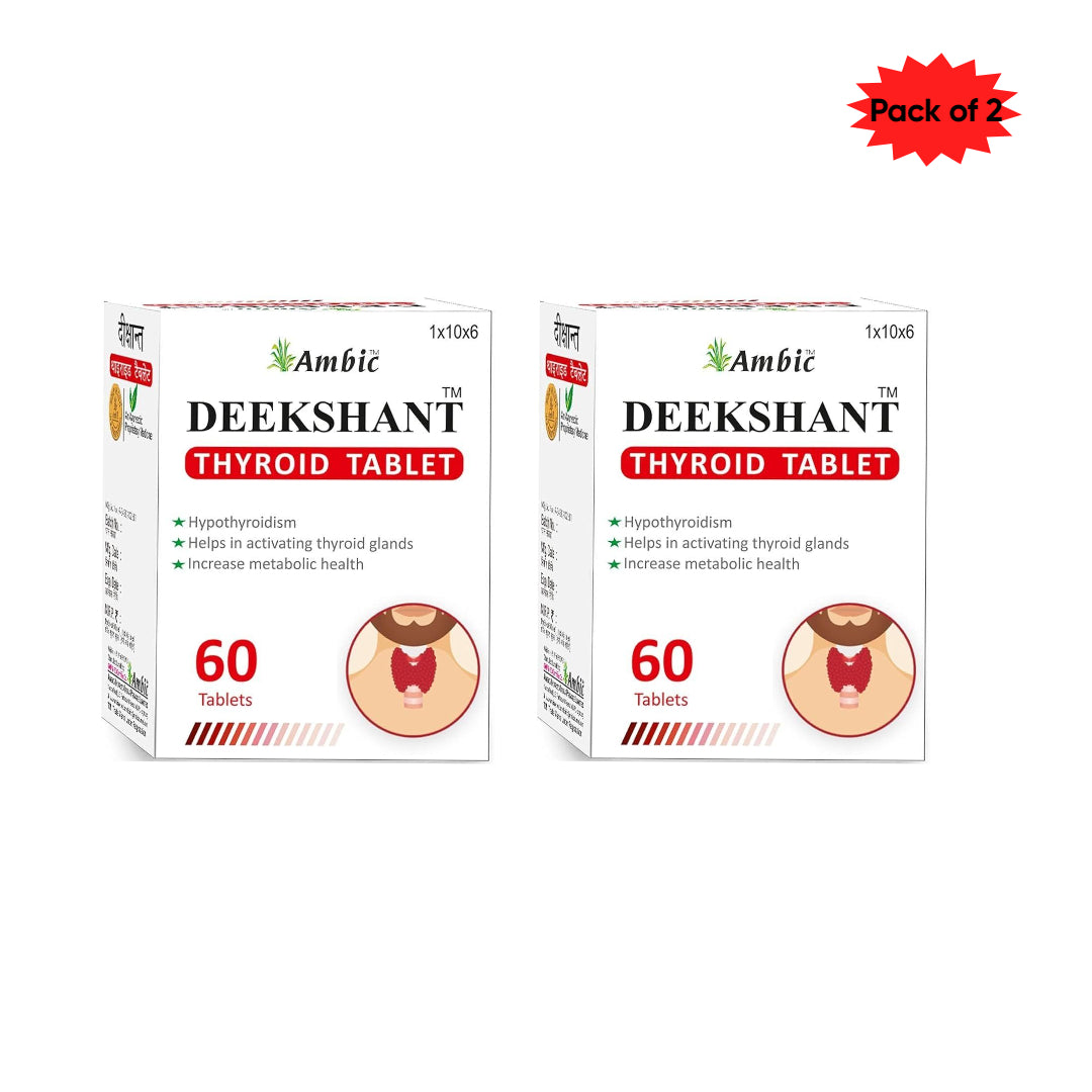 Ambic Deekshant Thyroid 60 Tablets(Pack of 2)