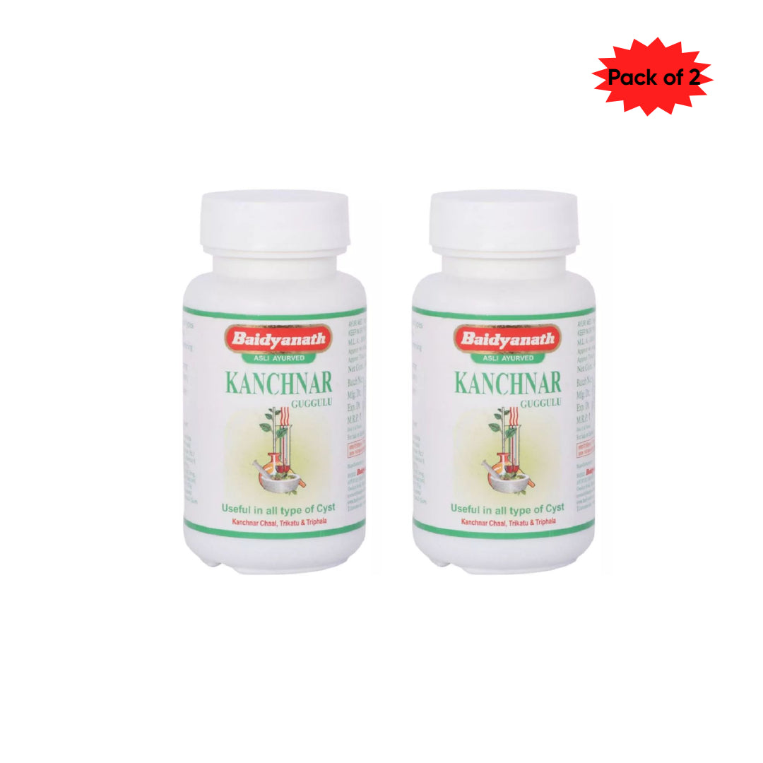 Baidyanath (Jhansi) Kanchnar Guggulu 80 Tablets(Pack of 2)