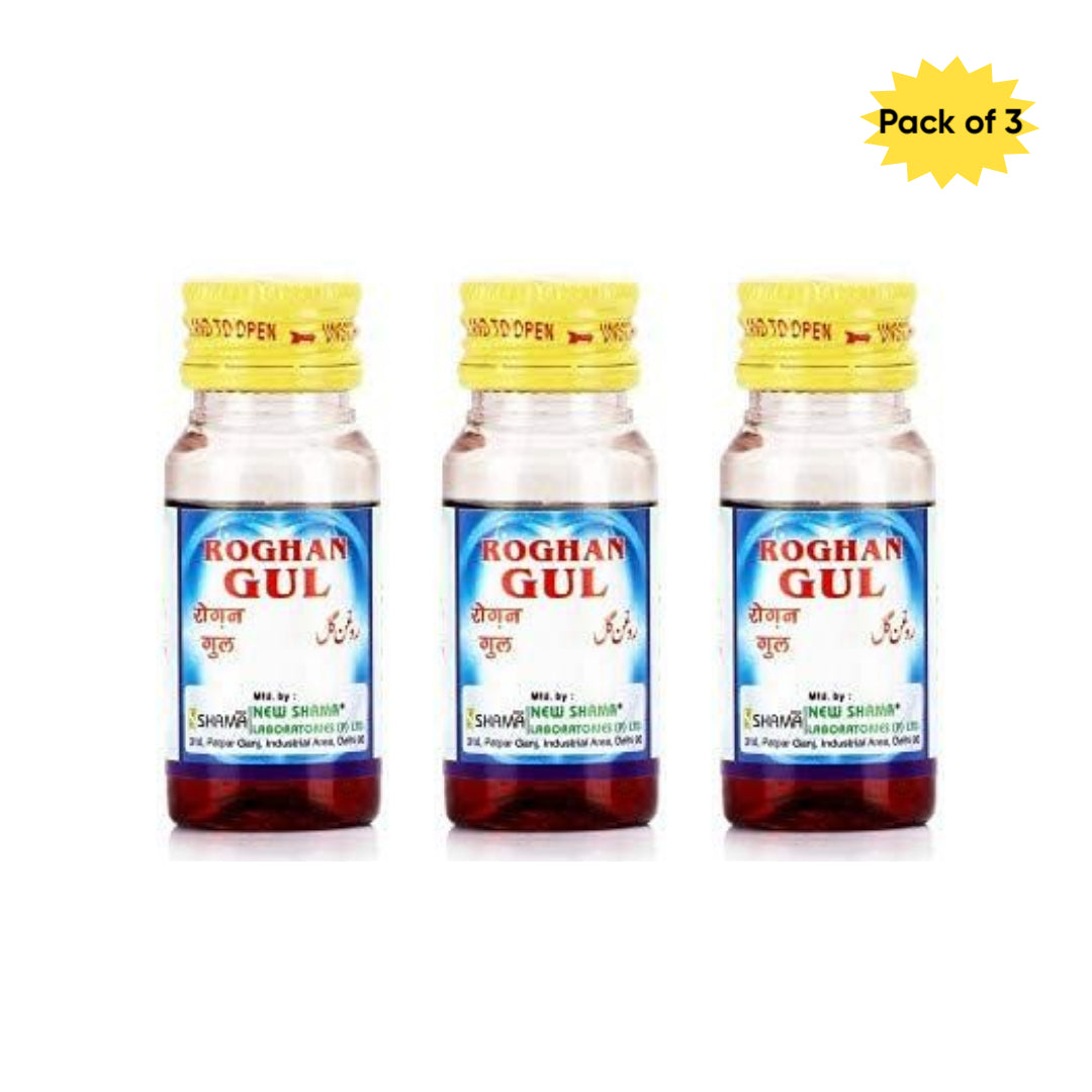 New Shama Raughan-E-Gul 60 Ml(Pack of 3)