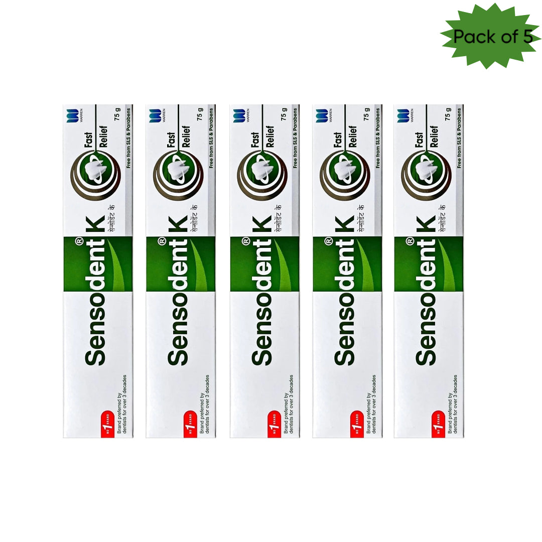 Warren Sensodent K 75 Gm(Pack of 5)