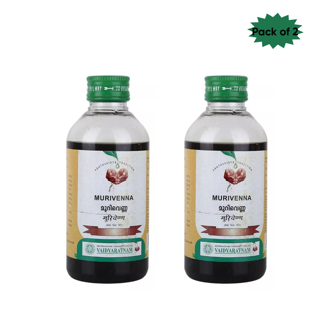 Vaidyaratnam Murivenna 200 Ml(Pack of 2)