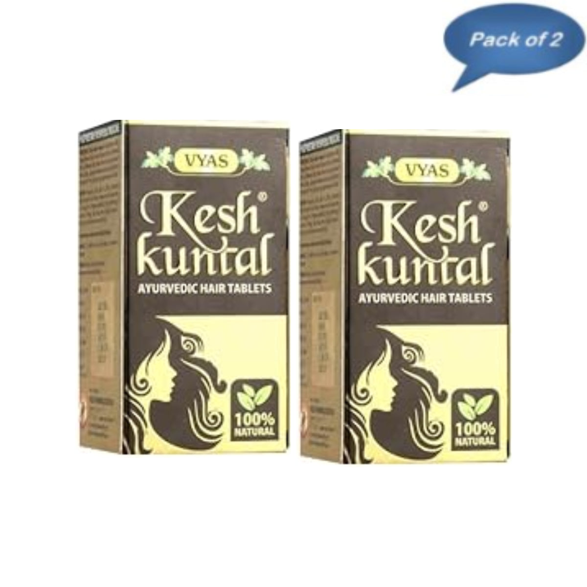 Vyas Kesh Kuntal 100 Tablets(Pack of 2)