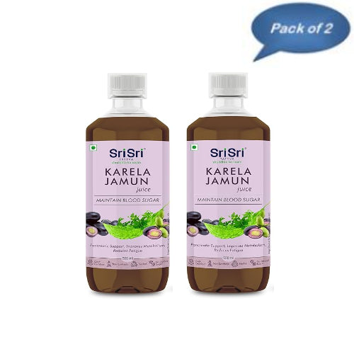 Sri Sri Tattva Karela Jamun Juice 500 Ml (Pack of 2 )