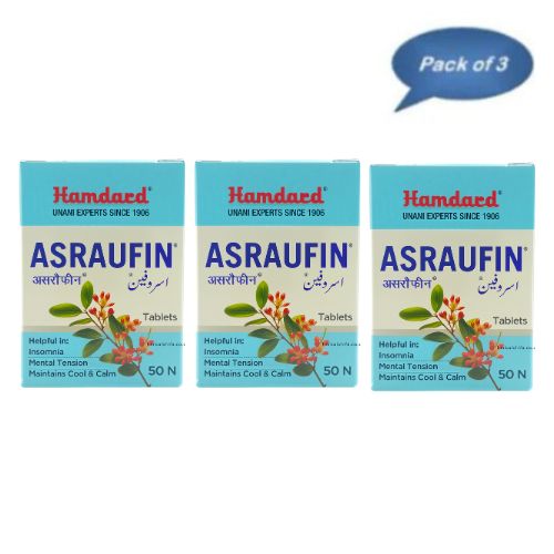Hamdard Asraufin 50 Tablets (Pack Of 3)