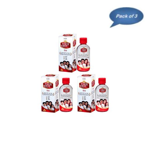 M. U. Amreliya Shabab-E-Hayat Tel (Thanda) 50 Ml(Pack of 3)