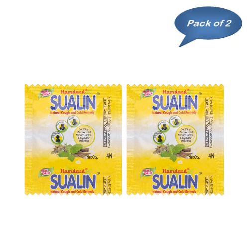 Hamdard Sualin Natural Cough And Cold Remedy 400 Tablets(Pack of 2)