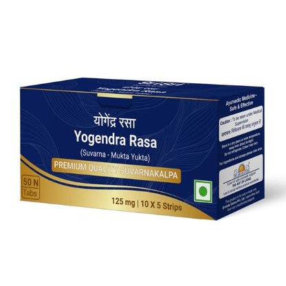 Sri Sri Tattva Yogendra Rasa (Suvarna Mukta Yukta) 50 Tablets
