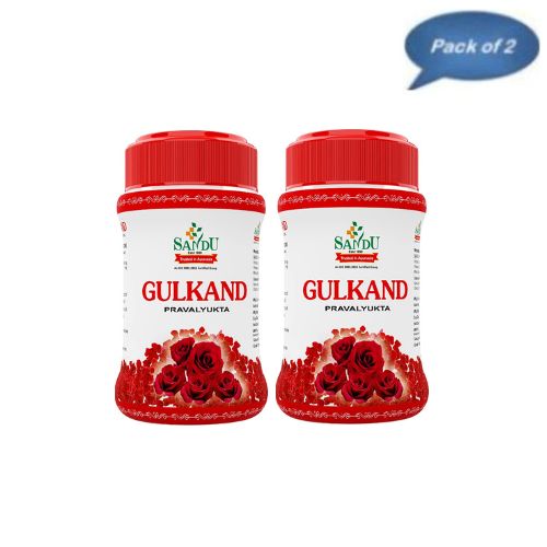 Sandu Pharmaceuticals Gulkand Pravalyukta 200 Gm(Pack of 2)
