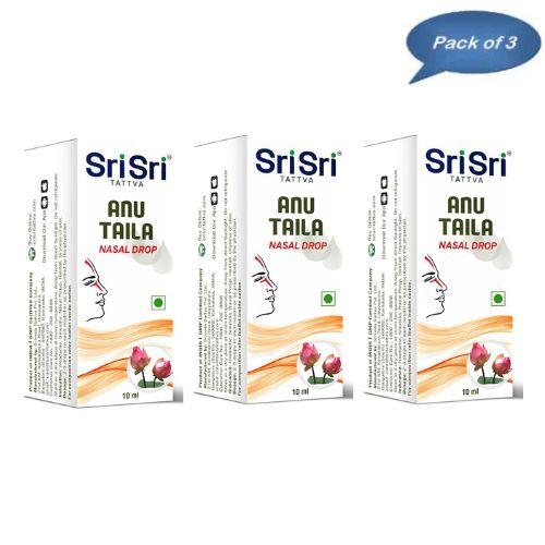 Sri Sri Tattva Anu Taila 10 Ml (Pack of 3)