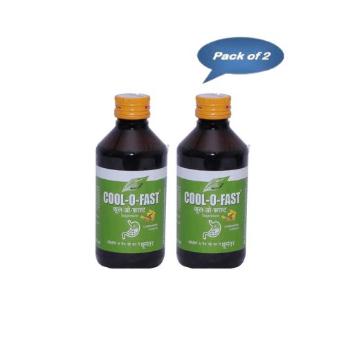 Alnavedic Cool-O-Fast Sugar Free (Mint) Syrup 170 Ml (Pack of 2)