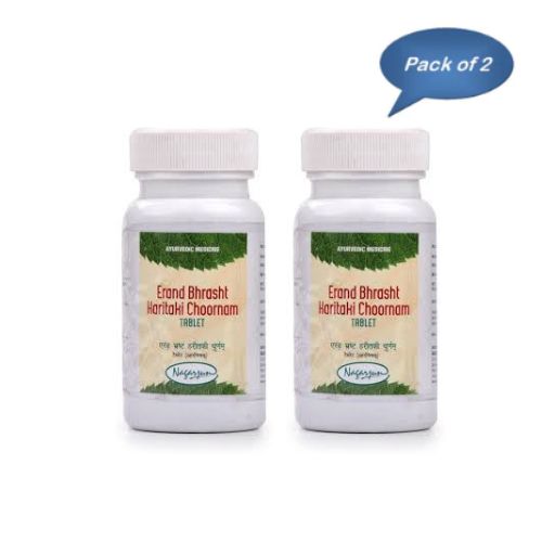 Nagarjun (Gujarat) Erand Bhrasht Haritaki Chooranam Tablet 50 Gm (Pack of 2)