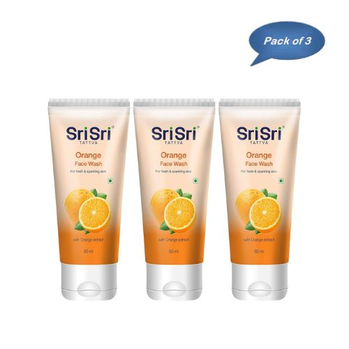 Sri Sri Tattva Orange Face Wash 60 Ml (Pack of 3)
