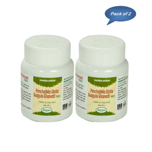 Nagarjun (Gujarat) Panchatikta Ghrita Guggulu Ghanvati 60 Tablets (Pack of 2)