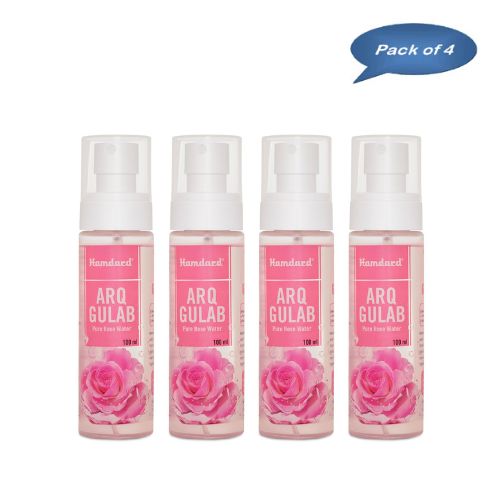 Hamdard Arq Gulab Pure Rose Water 100 Ml (Pack Of 4)
