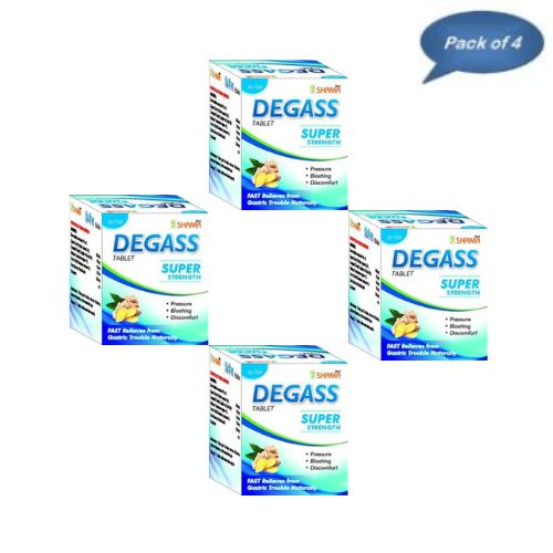 New Shama Degass 60 Tablets(Pack of 4)