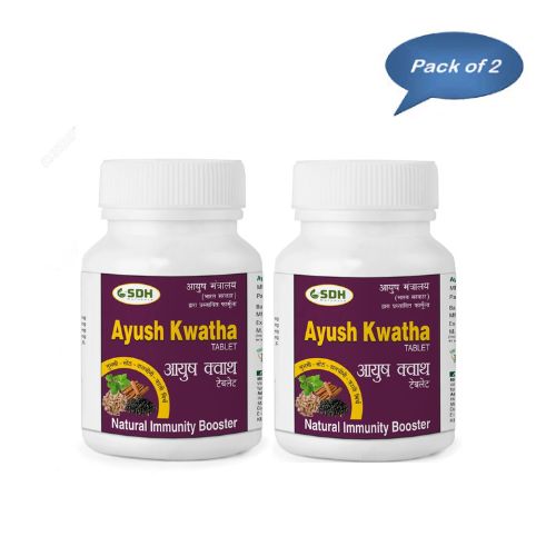 Shree Dhanwantri Herbals Ayush Kwatha 60 Tablets(Pack of 2)