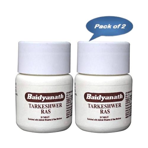 Baidyanath (Jhansi) Tarkeshwar Ras 20 Tablets (Pack of 2)