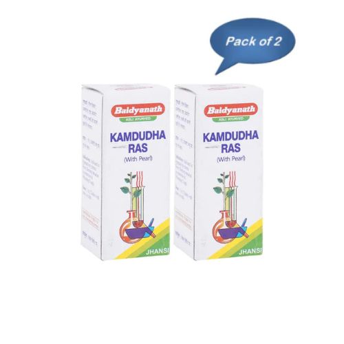 Baidyanath (Jhansi) Kamdudha Ras 10 Gm (Pack of 2)
