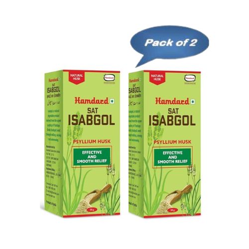 Hamdard Sat Isabgol 50 Gm (Pack of 2)