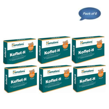 Himalaya Koflet-H Lozenges (Ginger) 6 Tablets (Pack Of 6)