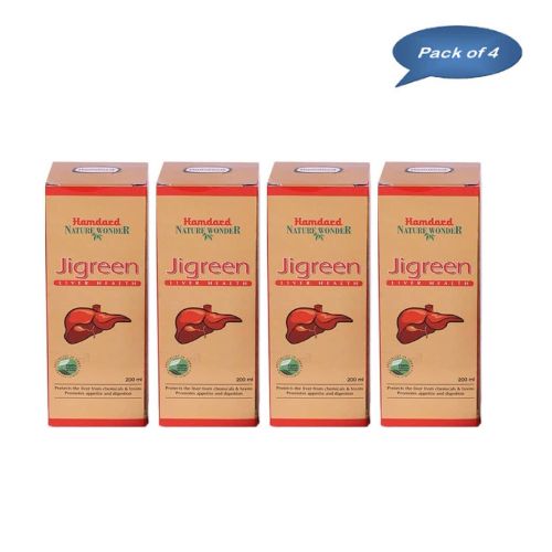 Hamdard Jigreen Syrup 200 Ml (Pack Of 4)