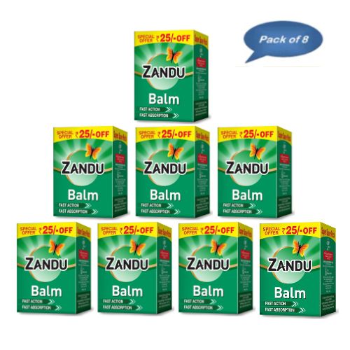 Zandu Balm 25 Ml(pack of 8)