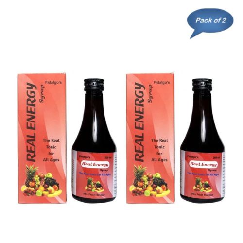 Fidalgo Real Energy Syrup 200 Ml pack of 2