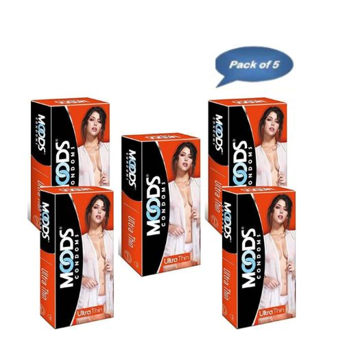 Hll Lifecare Moods Ultrathin Condoms 3 Pcs (Pack Of 5)