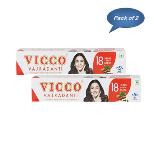 Vicco Vajradanti 100 Gm (Pack of 2)