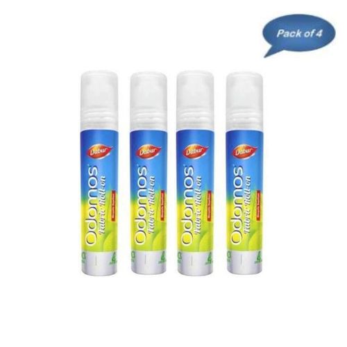 Dabur Odomos Fabric Roll On 8 Ml(Pack of 4)