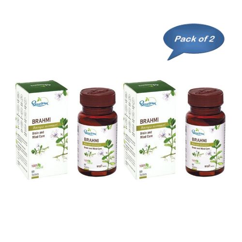 Dhootapapeshwar Brahmi 60 Tablets (Pack of 2)