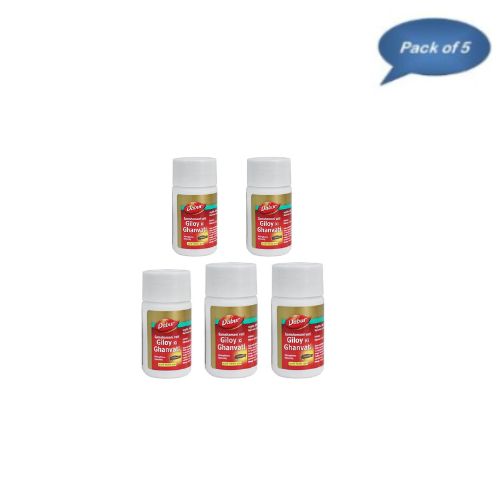 Dabur Giloy Ki Ghan Vati 40 Tablets (Pack of 5)