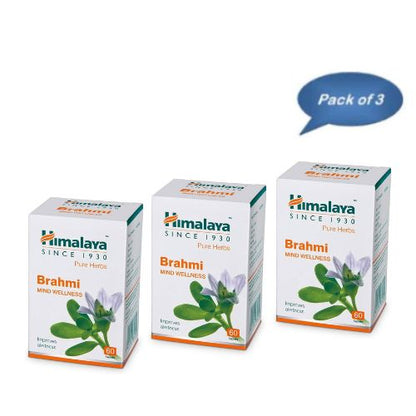 Himalaya Brahmi 60 Tablets (Pack of 3)